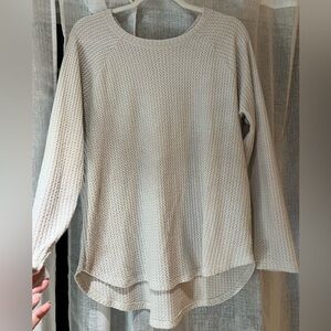 American Eagle Outfitters Textured Cream Sweater
